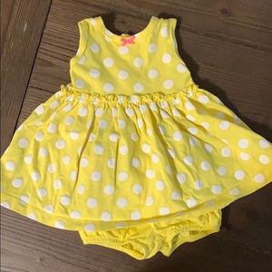 Carter’s yellow baby girl summer dress